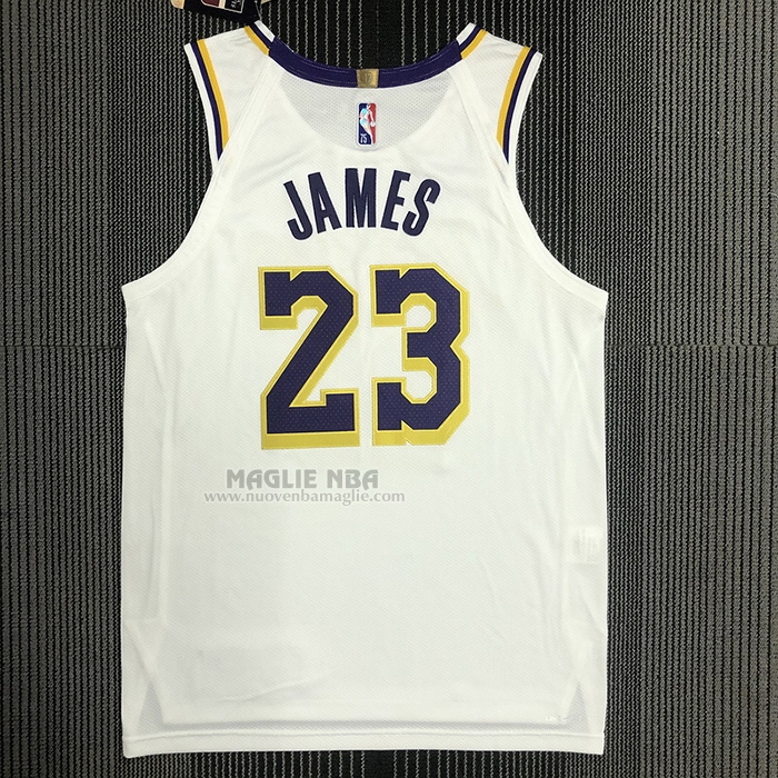 Maglia
 LeBron James NO 23 Los Angeles Lakers Association Autentico
 Bianco
